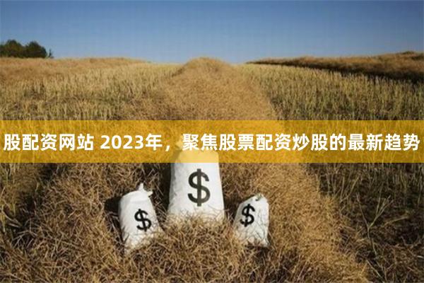 股配资网站 2023年，聚焦股票配资炒股的最新趋势